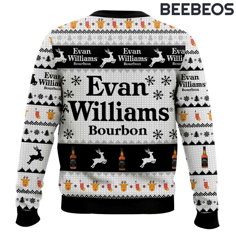 Evan Williams Bourbon Ugly Christmas Sweater