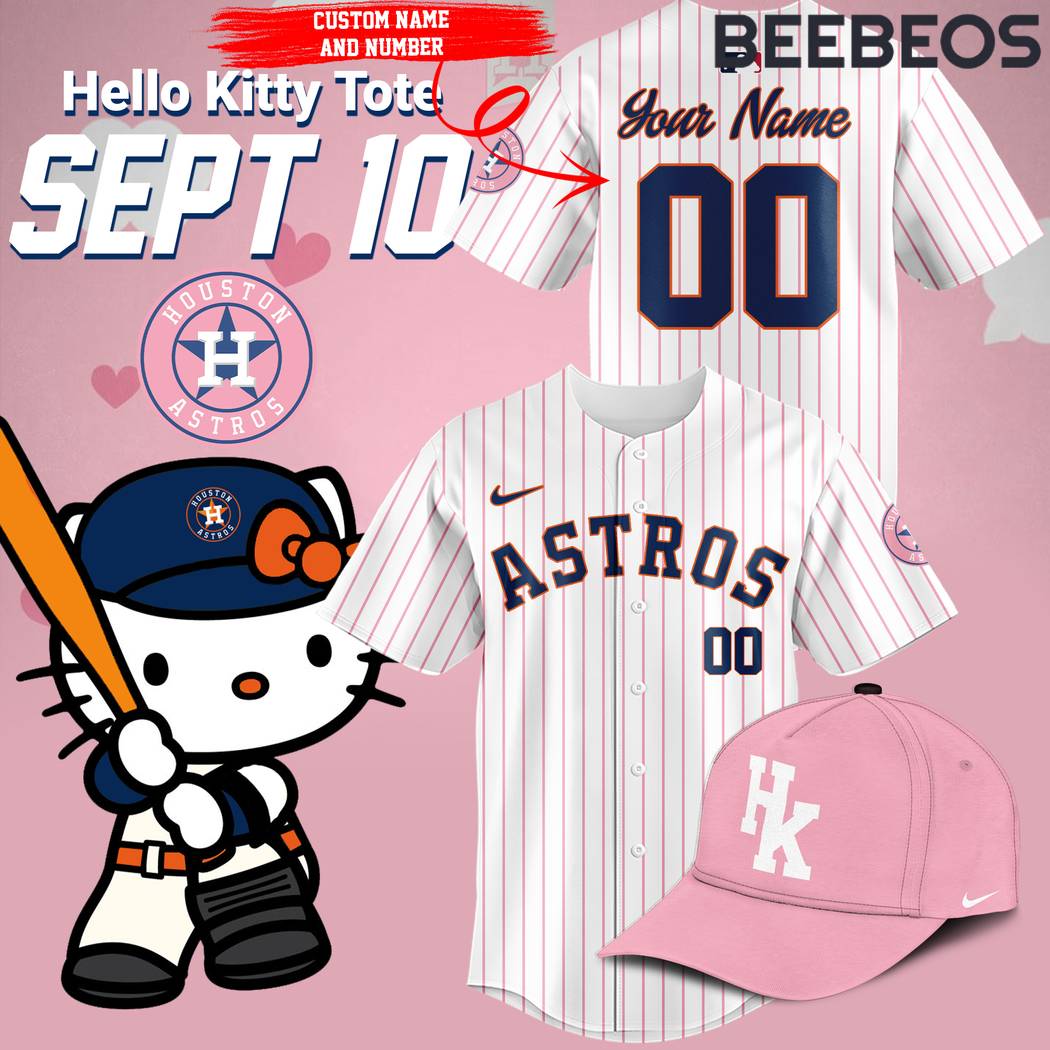 Houston Astros x Hello Kitty Night Baseball Jersey