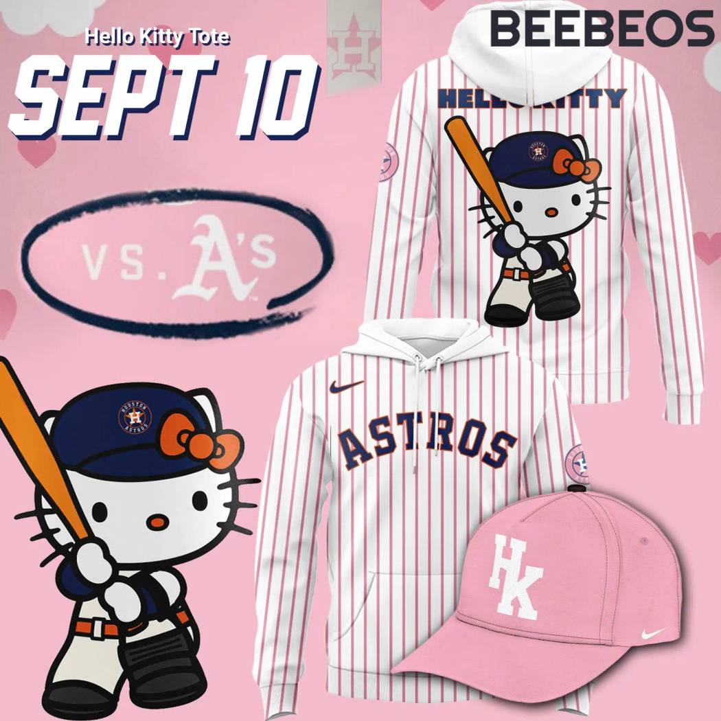 Houston Astros x Hello Kitty Night Hoodie Cap