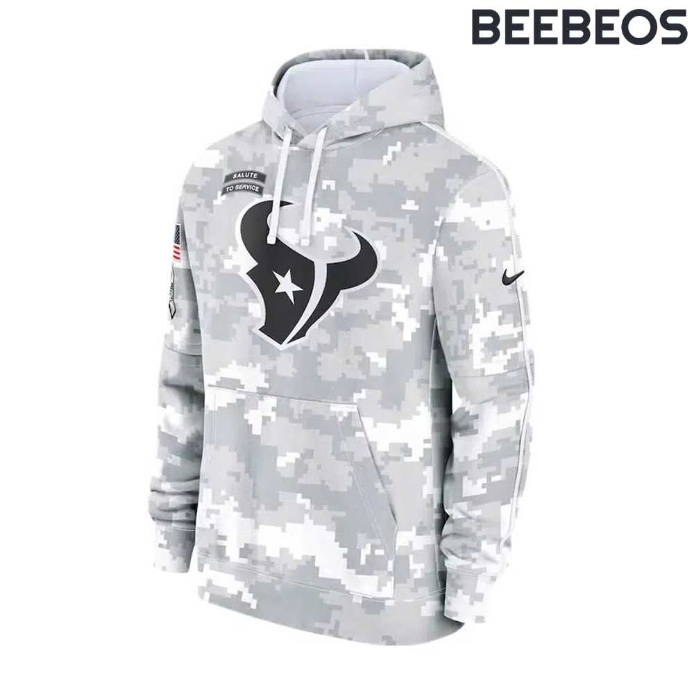 Houston Texans Arctic Camo 2024 Salute to Service Hoodie