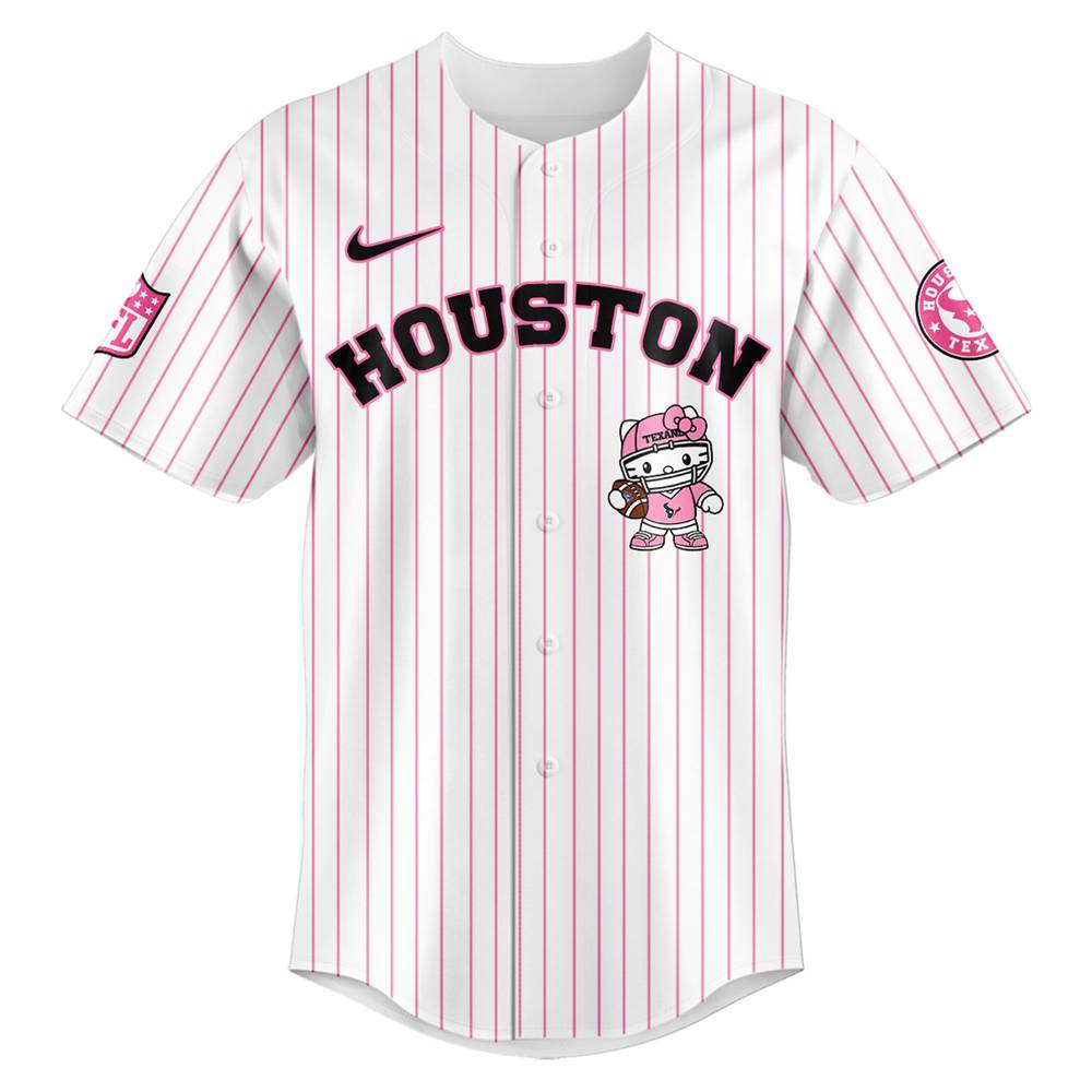 Houston Texans NFL Hello Kitty Stripes Jersey