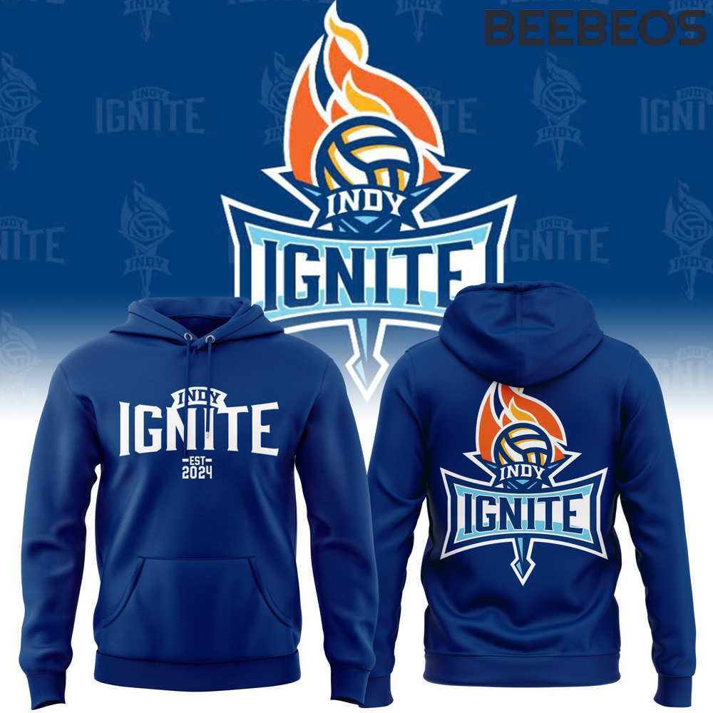 Indy Ignite Pro Volleyball 2024 Navy Hoodie