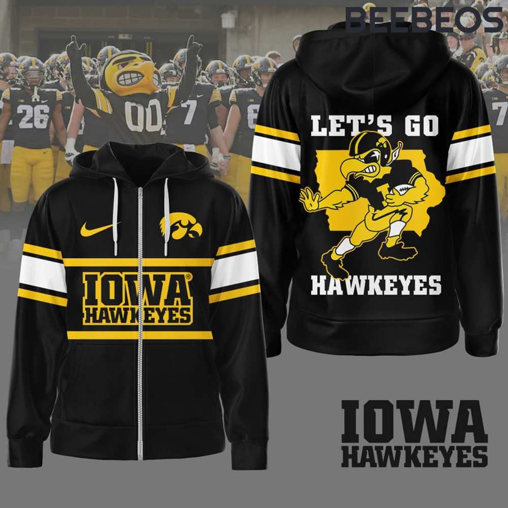 Iowa Hawkeyes Let’s Go Hawkeyes Hoodie