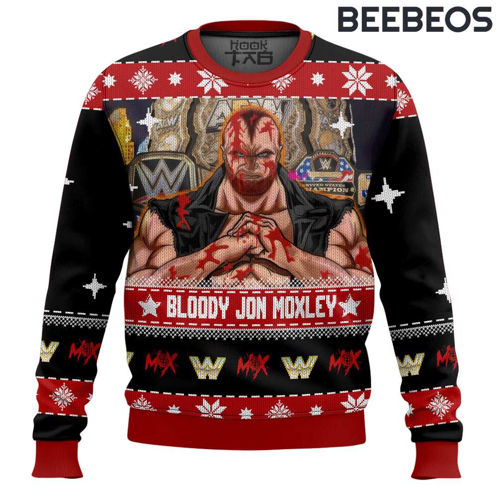 Jon Moxley WWE Christmas Ugly Sweater