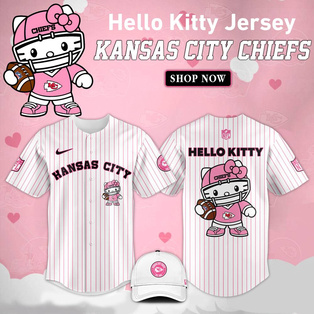 Kansas City Chiefs NFL Hello Kitty Stripes Jersey