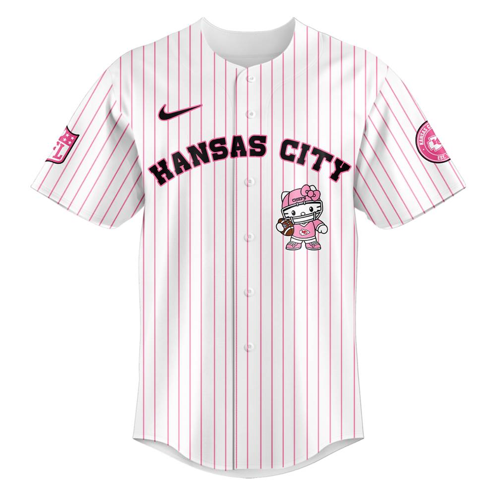 Kansas City Chiefs NFL Hello Kitty Stripes Jersey