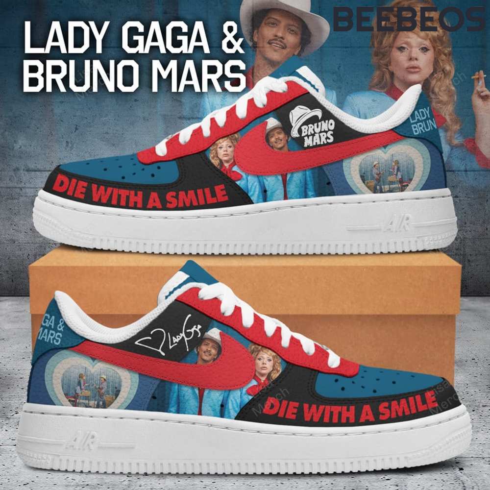 Lady Gaga x Bruno Mars Die With A Smile Air Force 1