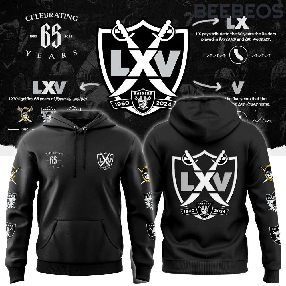 Las Vegas Raiders 65th Season Hoodie