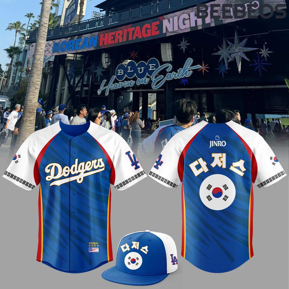 Los Angeles Dodgers Korean Heritage Night Baseball Jersey