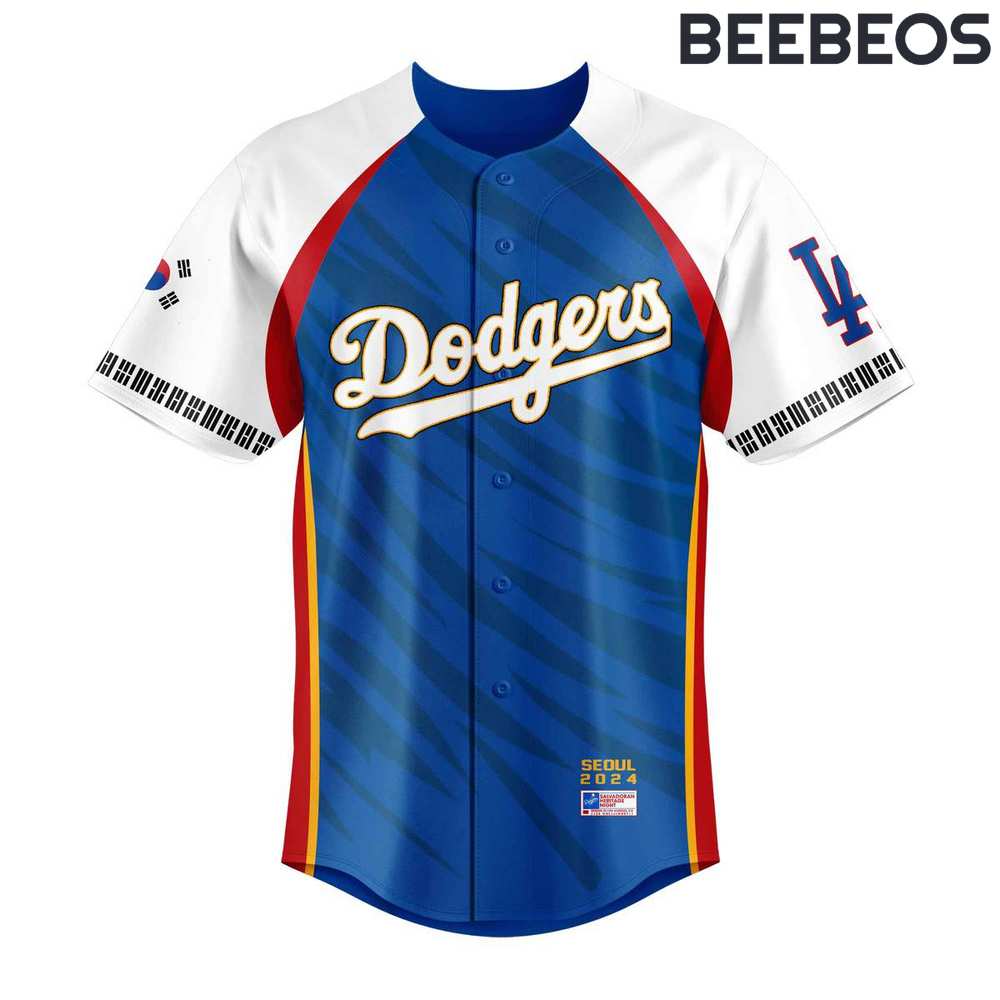 Los Angeles Dodgers Korean Heritage Night Baseball Jersey