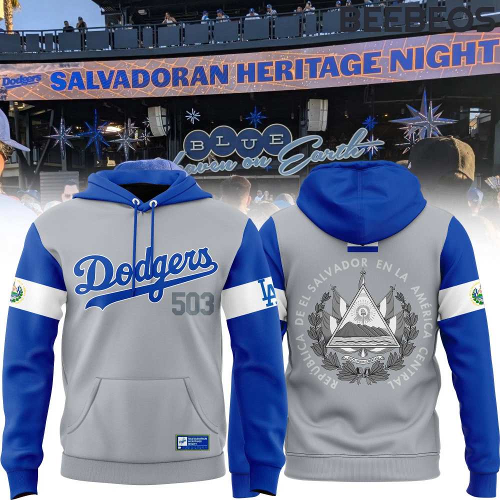 Los Angeles Dodgers Salvadoran Heritage Night Hoodie