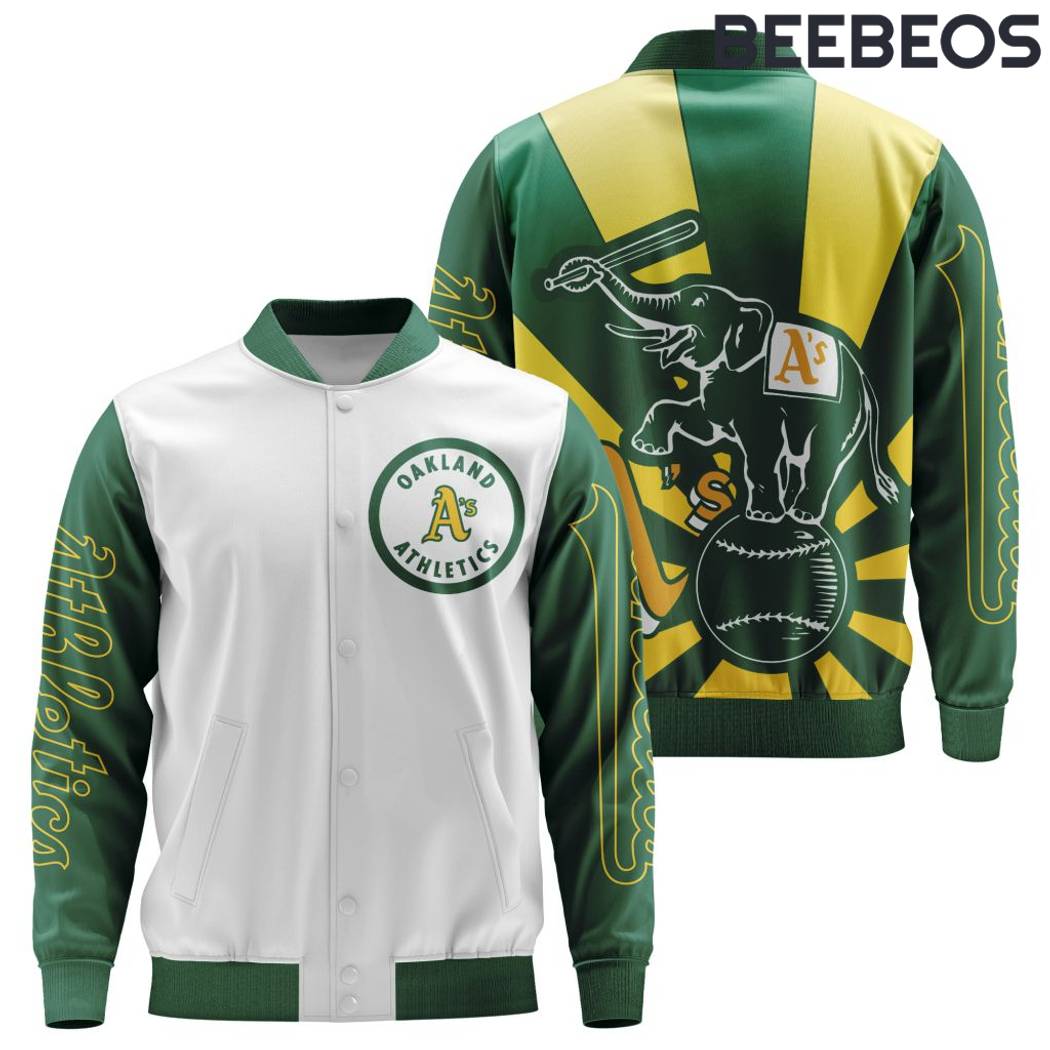 MLB Oakland Athletics Vintage Baseball Jacket