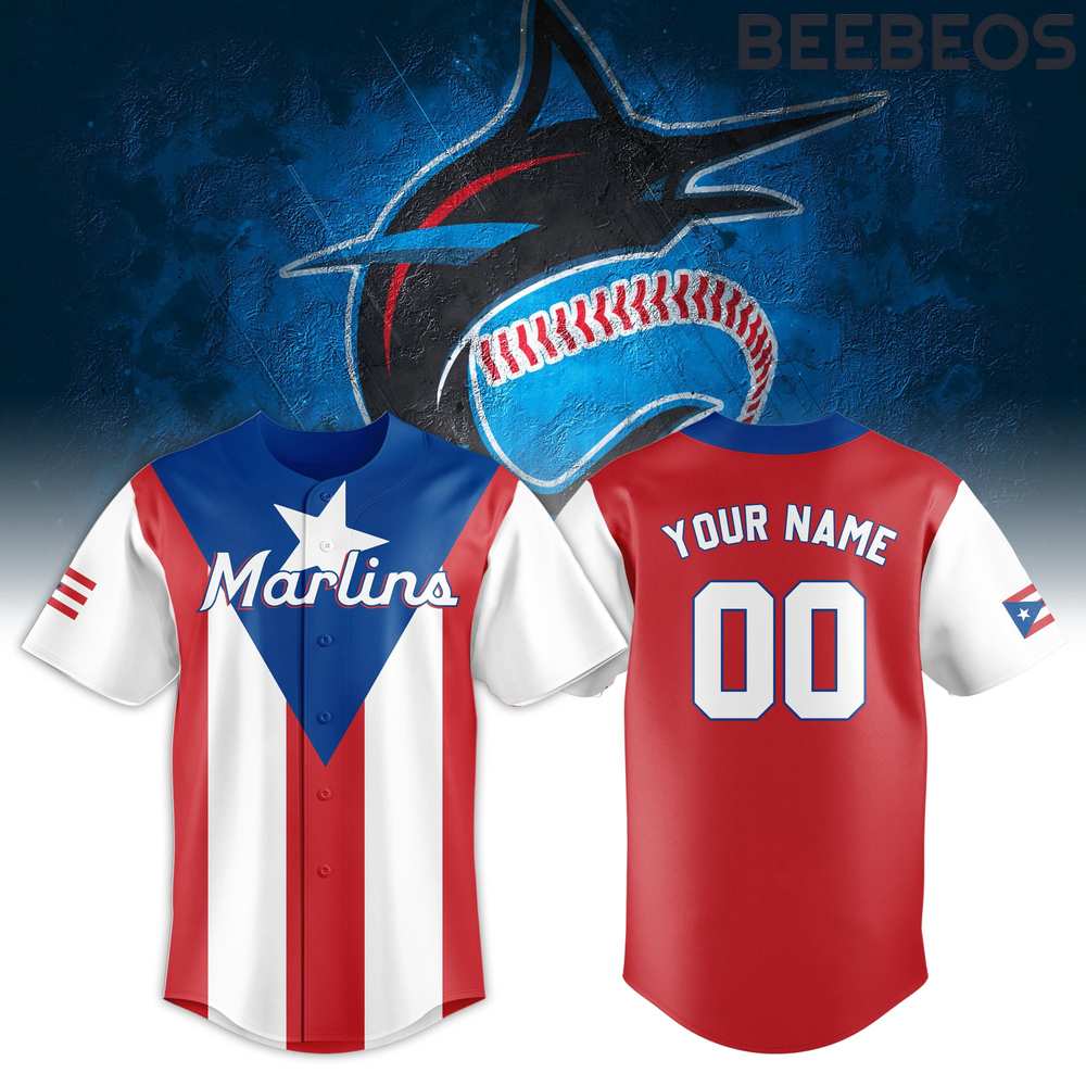 Miami Marlins x Dominican Republic 2024 Baseball Jersey