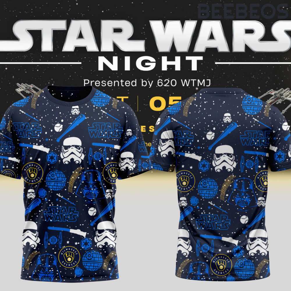 Milwaukee Brewers Star Wars Night T-Shirt