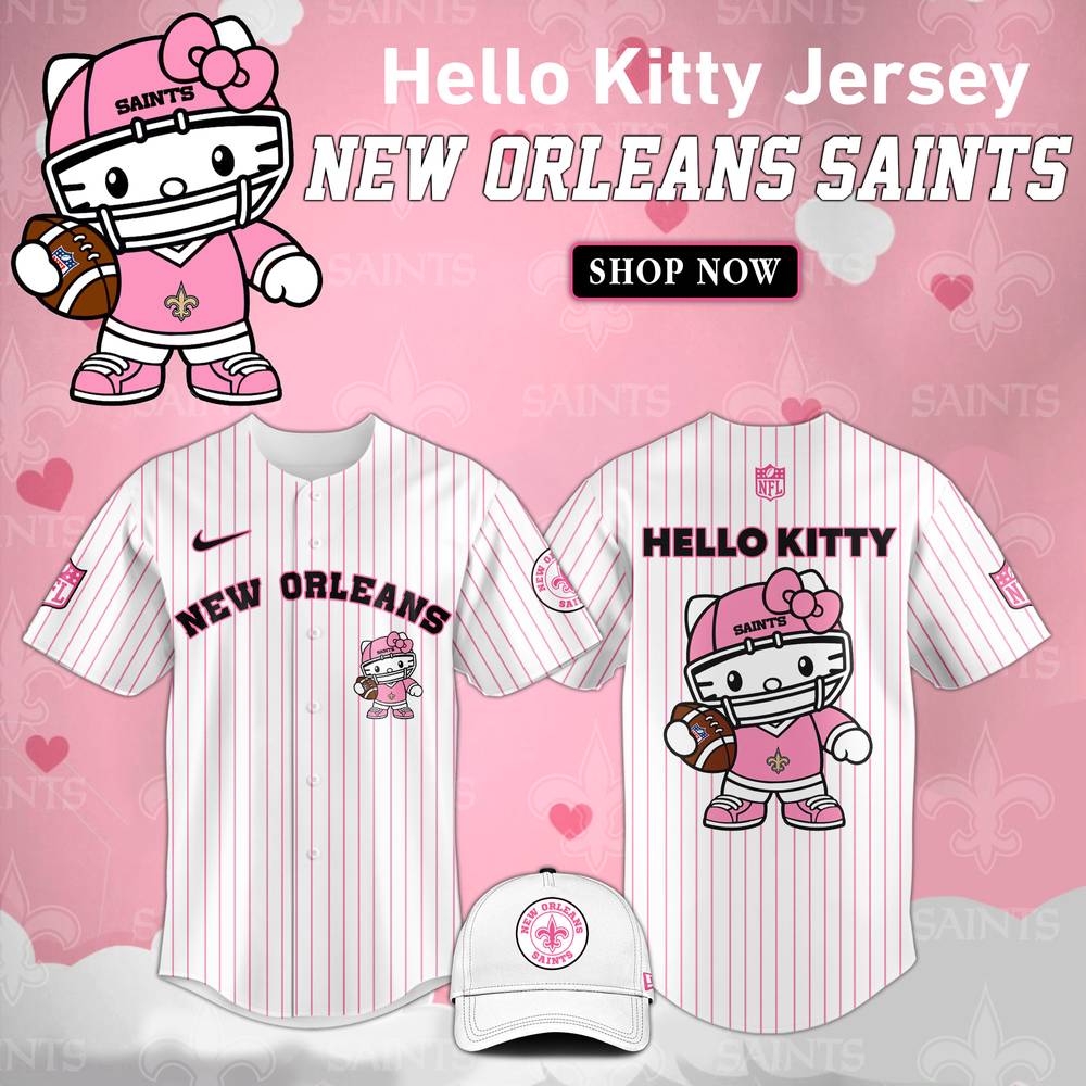 New England Patriots NFL Hello Kitty Stripes Jersey