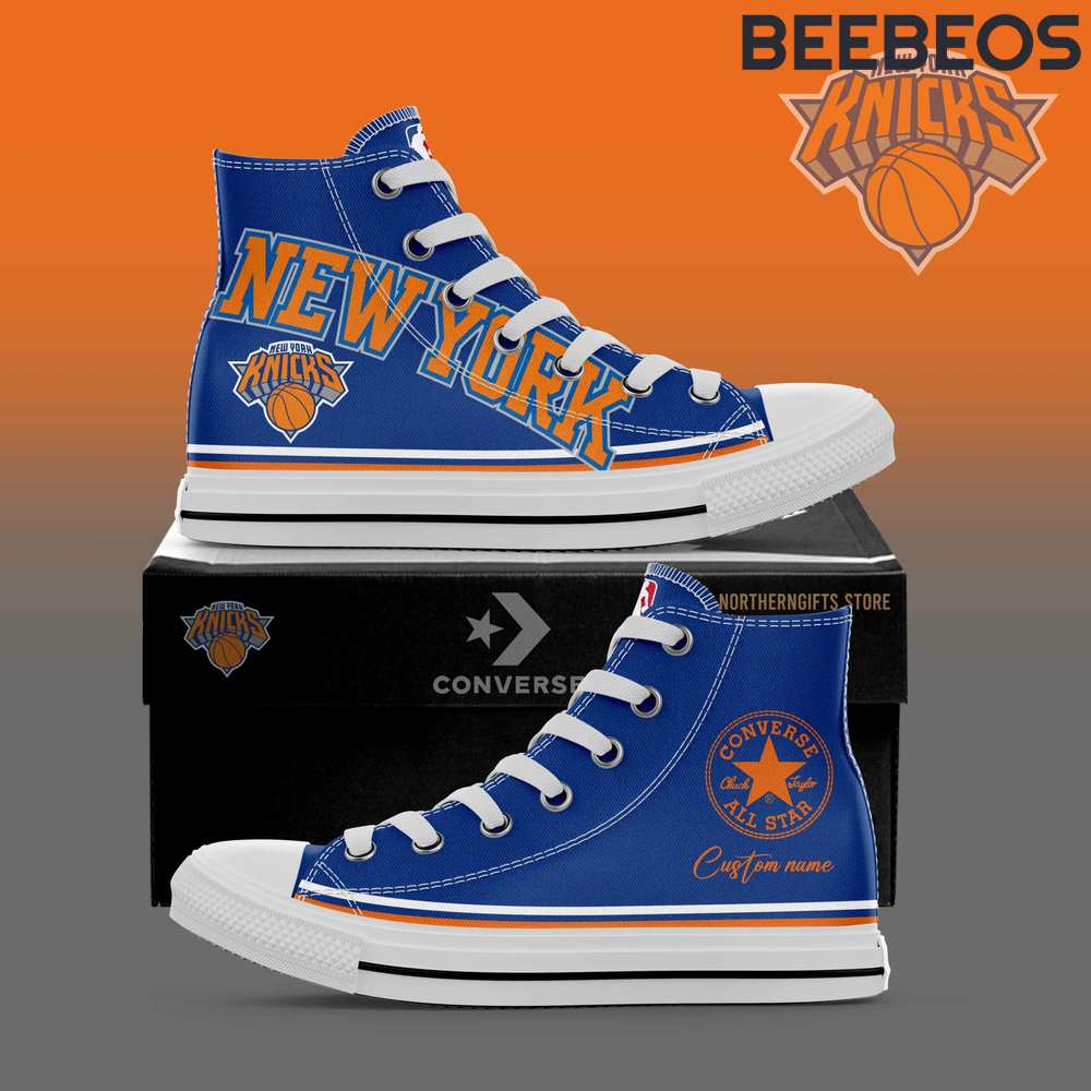 New York Knicks Personalized Canvas Shoes