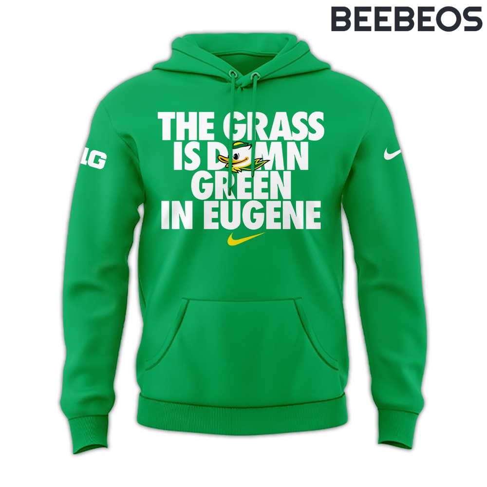 Oregon Ducks “The Grass is Damn Green in Eugene” Hoodie Pants Cap