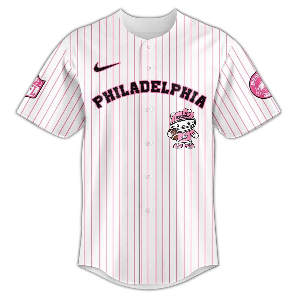 Philadelphia Eagles NFL Hello Kitty Stripes Jersey