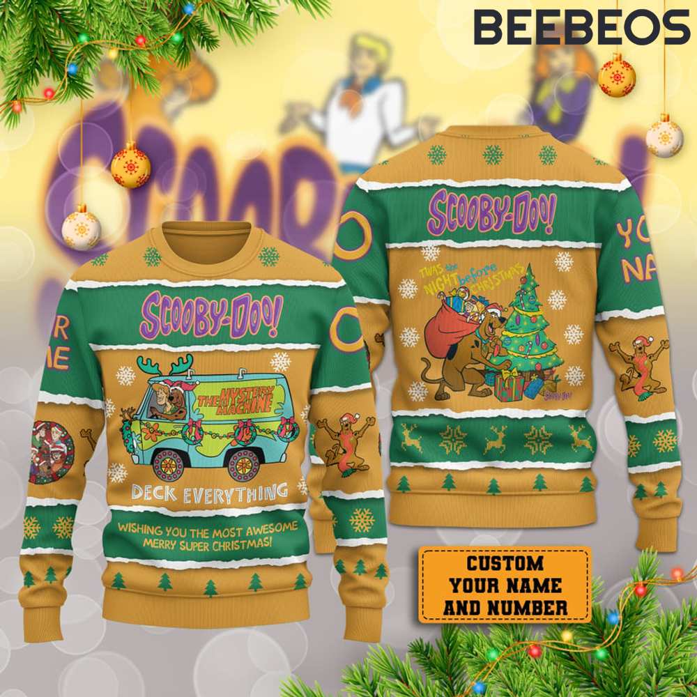 Scooby Doo Deck Everything Ugly Christmas Sweater