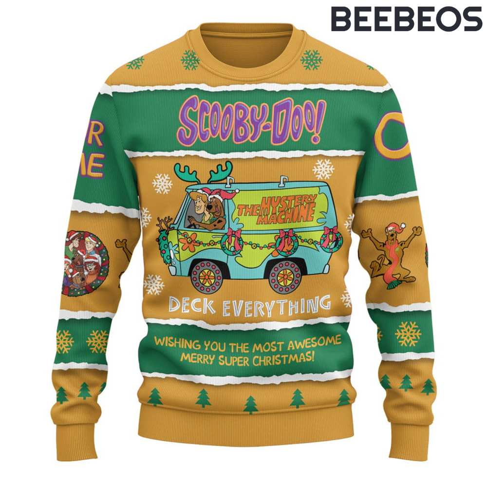 Scooby Doo Deck Everything Ugly Christmas Sweater