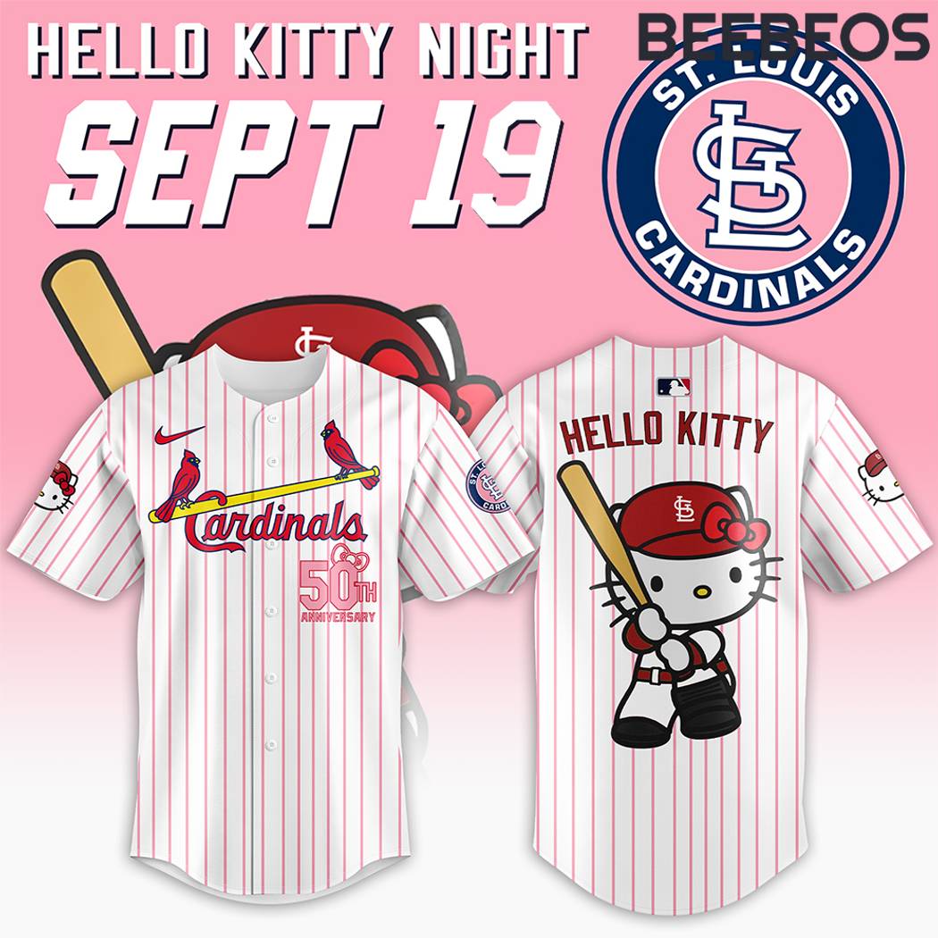 St. Louis Cardinals x Hello Kitty Night 50th Anniversary Jersey