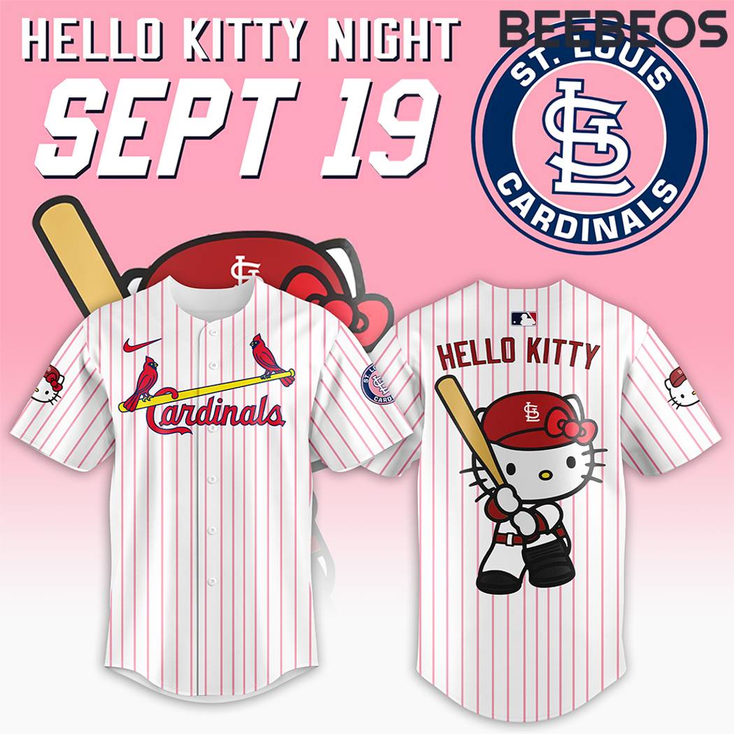 St. Louis Cardinals x Hello Kitty Night Baseball Jersey