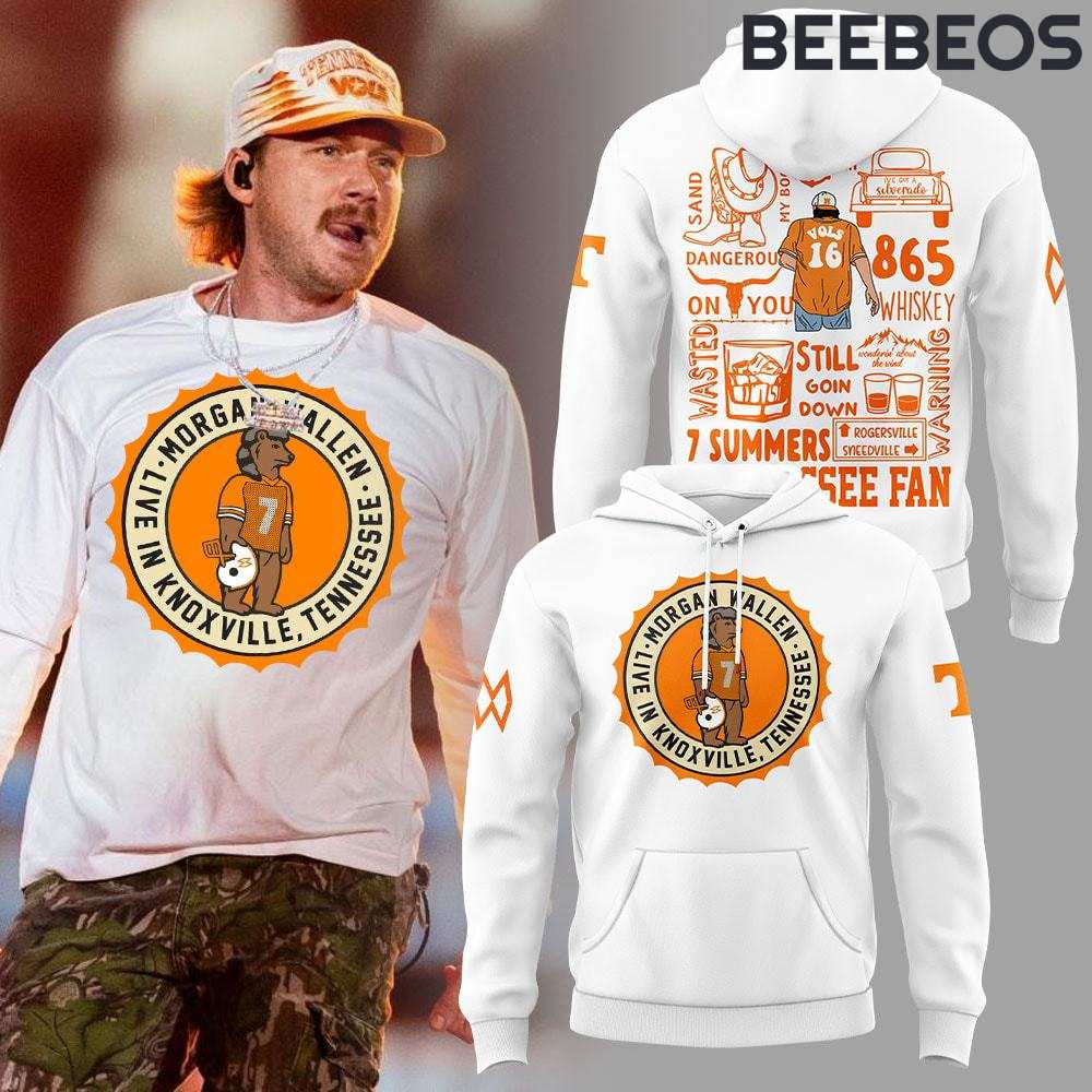 Tennessee Volunteers x Morgan Wallen Live In Knoxville Hoodie Pants Cap