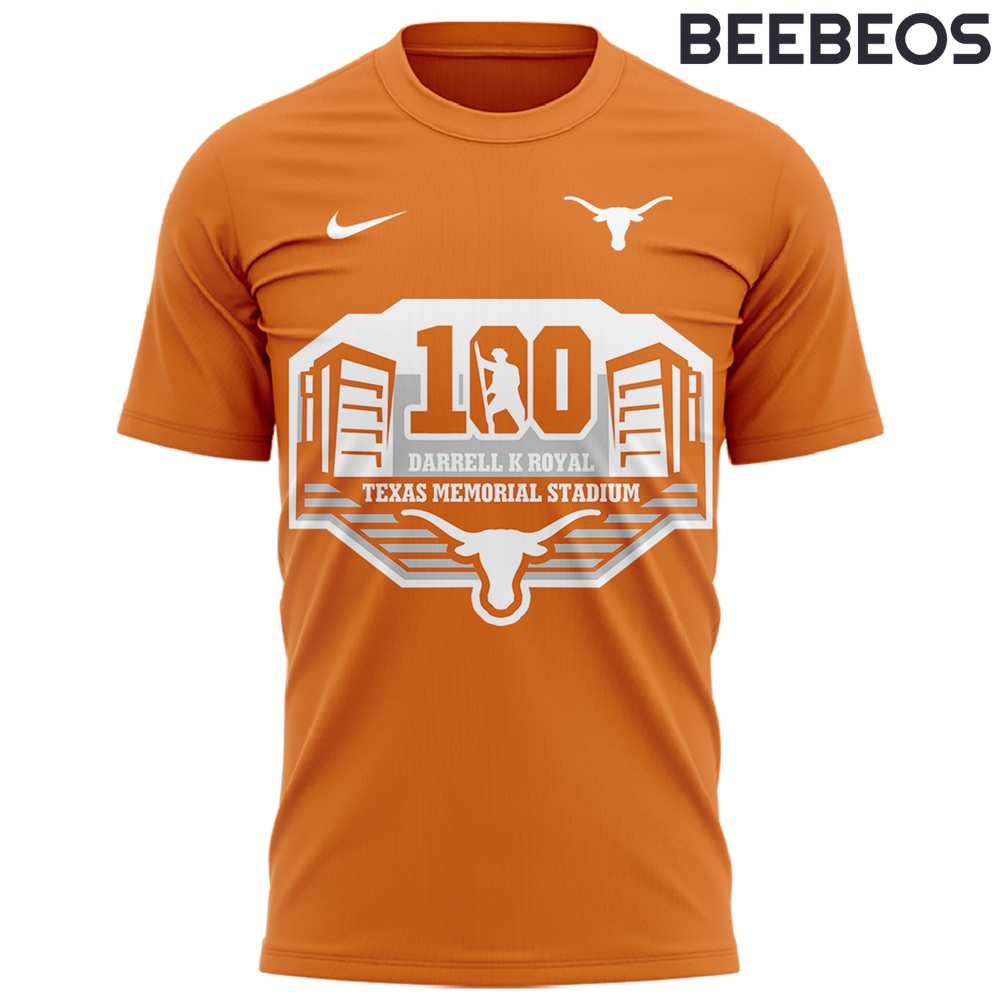 Texas Longhorns Celebrating 100 years of Darrell K Royal-Texas Memorial Stadium Tee