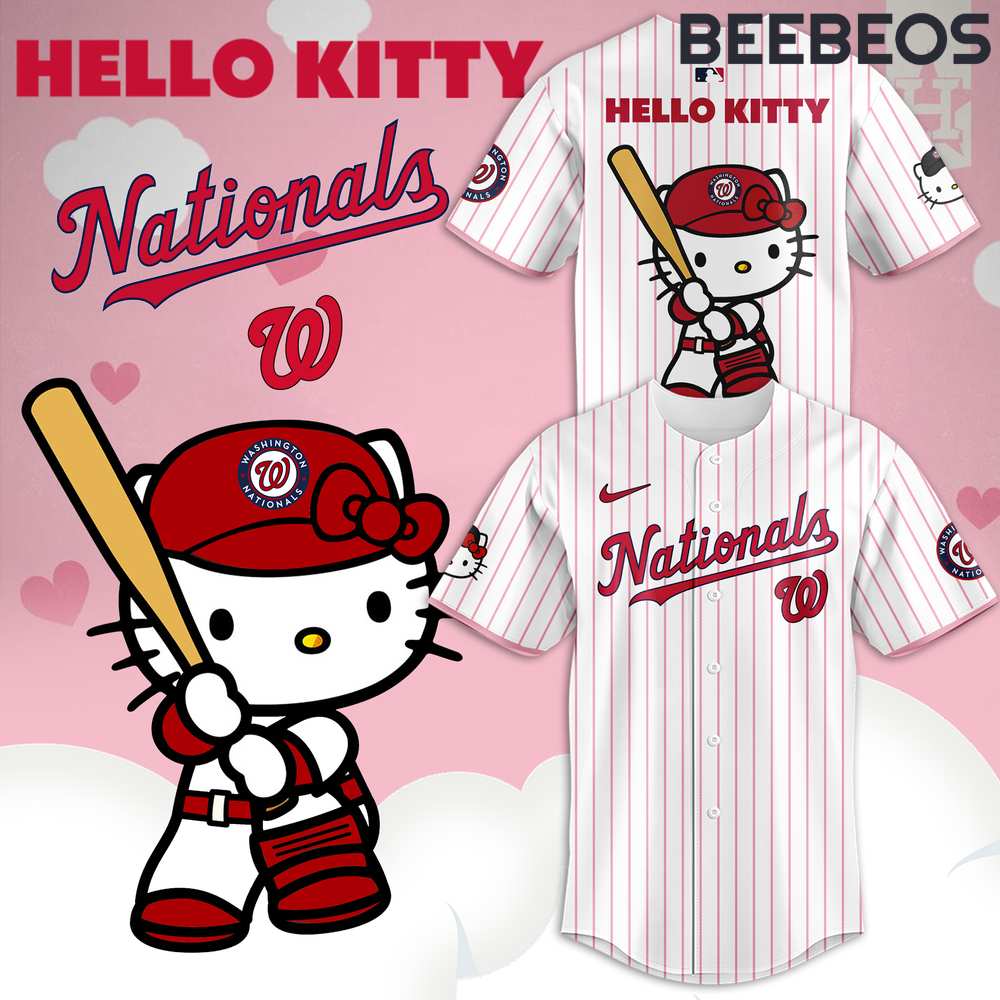 Washington Nationals x Hello Kitty Pink Jersey