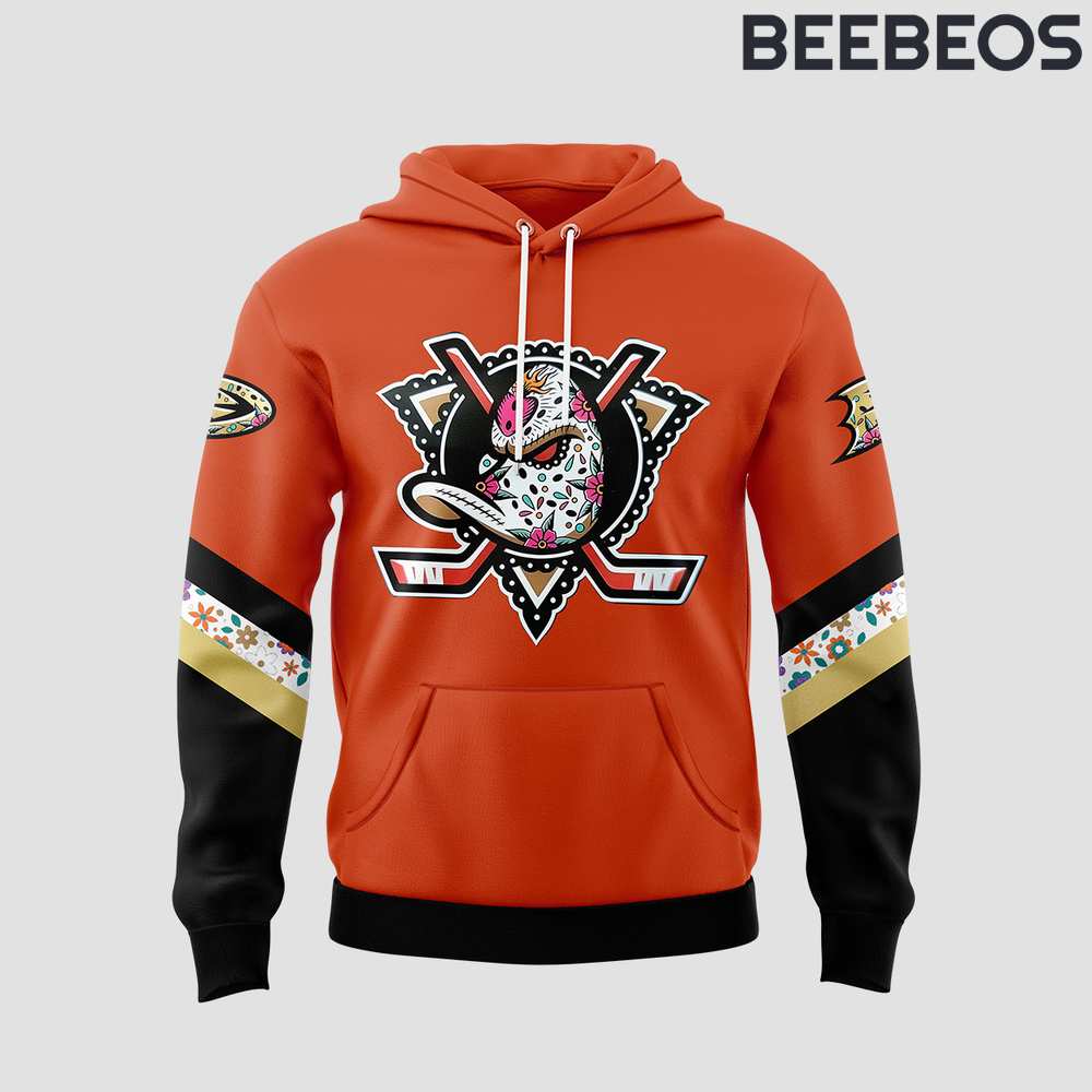 Anaheim Ducks Dia De Los Muertos Hoodie