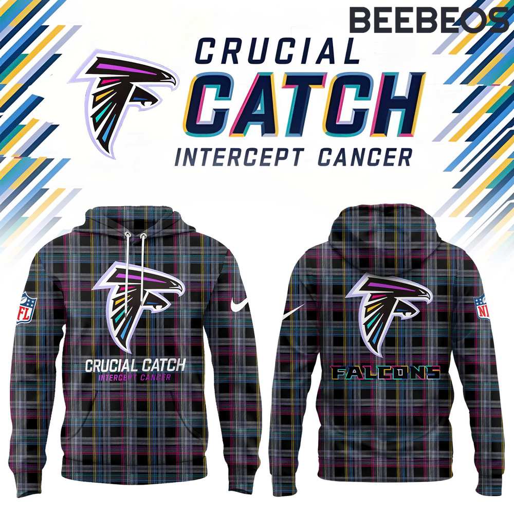 Atlanta Falcons 2024 NFL Crucial Catch Intercept Cancer Hoodie