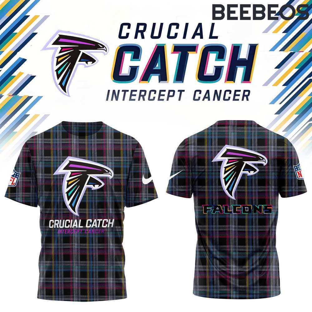 Atlanta Falcons 2024 NFL Crucial Catch Intercept Cancer T-Shirt