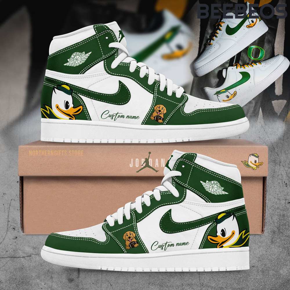 Oregon Ducks “Disrupt The Darkness” Air Jordan 1 Shoes