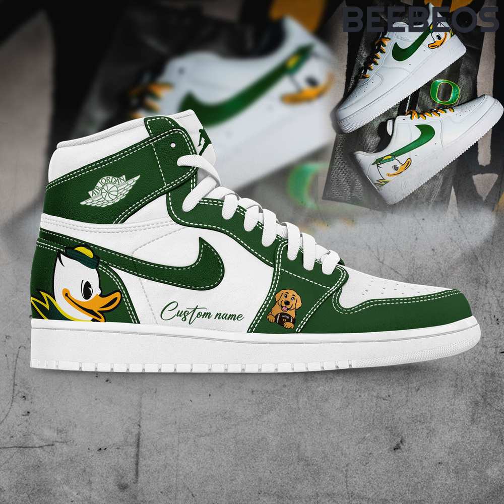 Ben Herbstreit x Oregon Ducks Green Air Jordan 1 Shoes