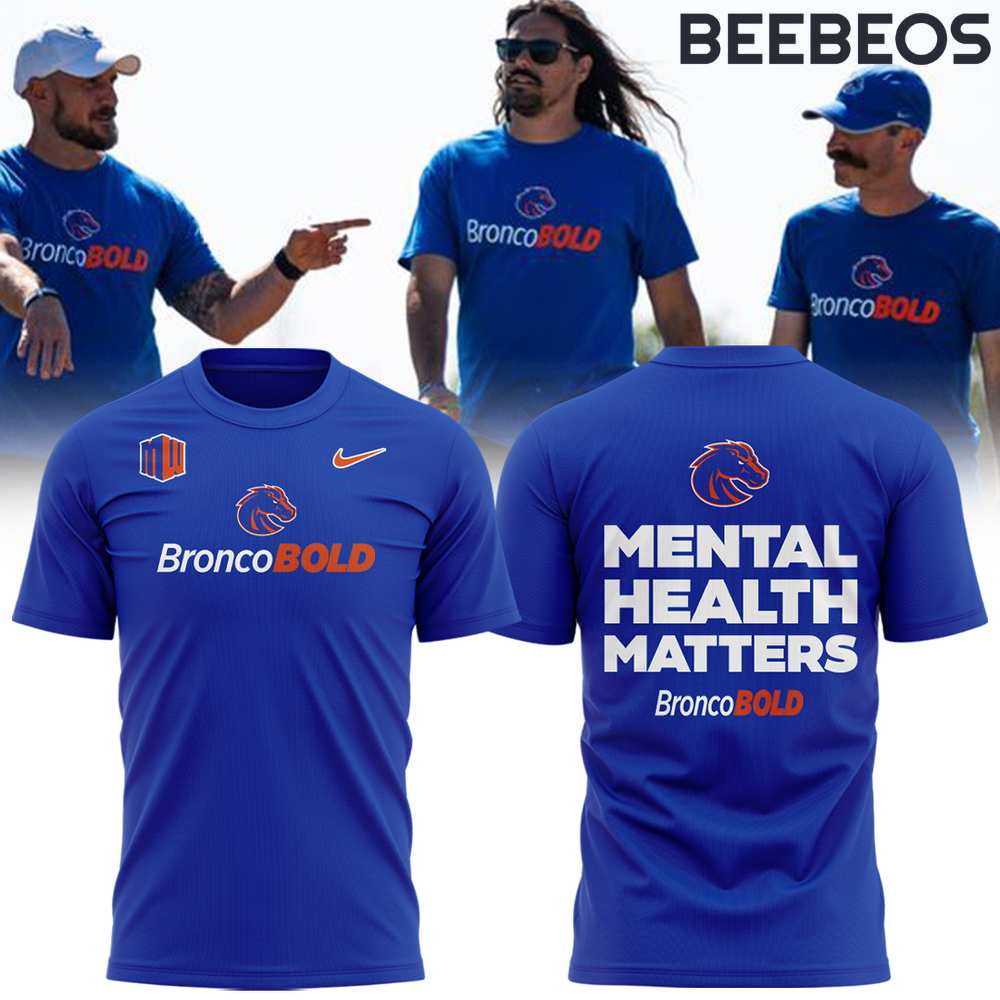 Boise State Broncos Mental Health Matters T-Shirt