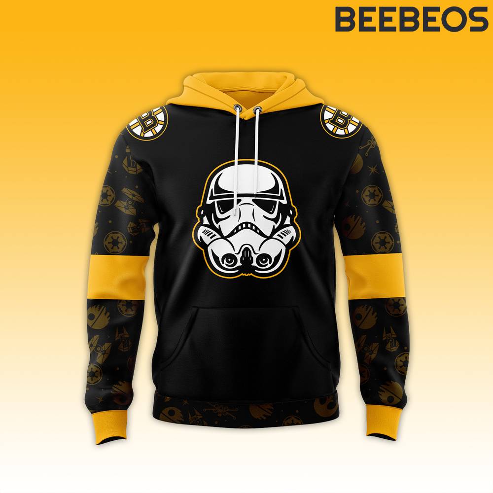 Boston Bruins x Star Wars Night Black Hoodie