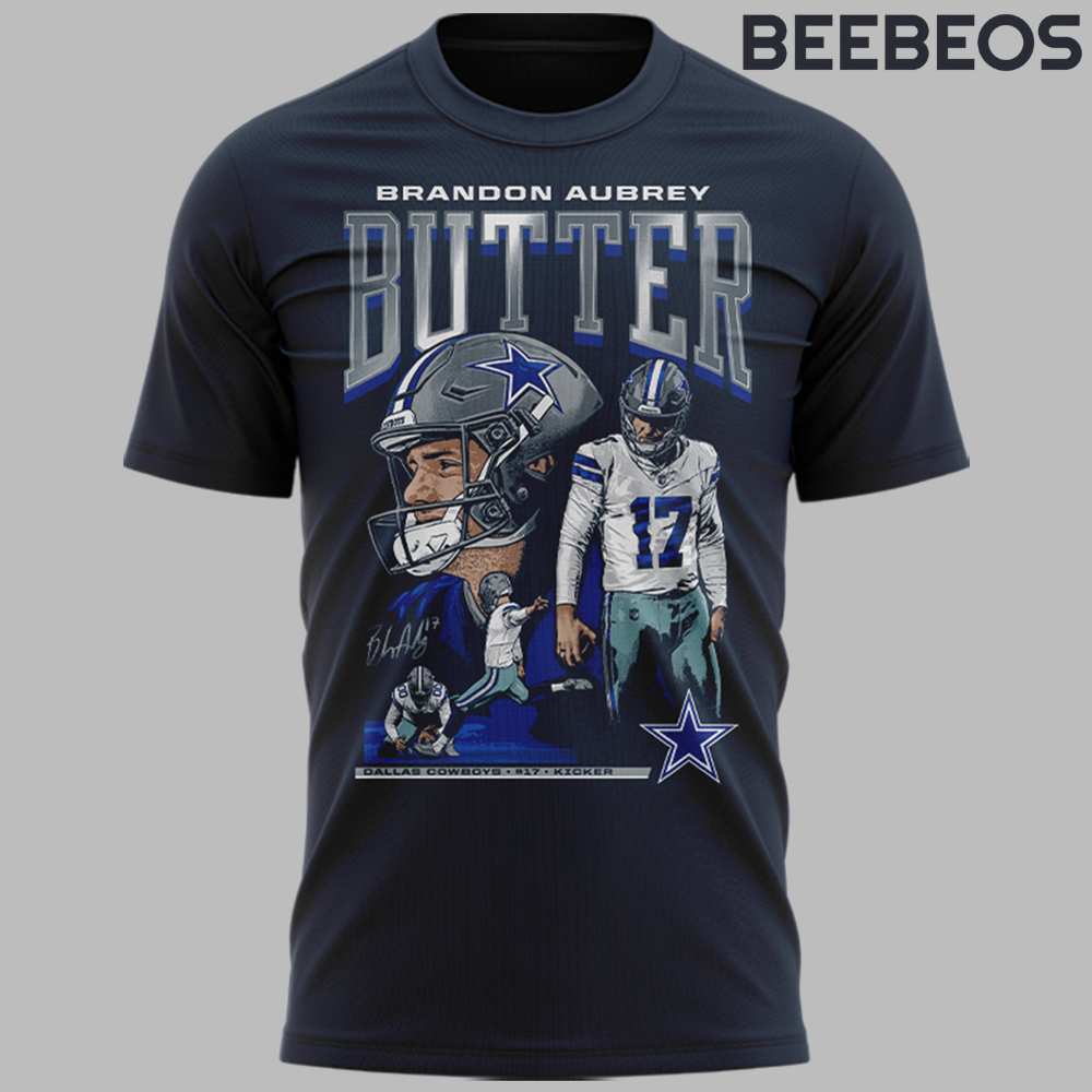 Brandon Aubrey Butter Dallas Cowboys T-Shirt