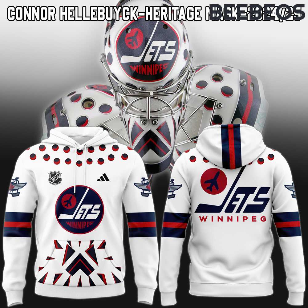 Connor Hellebuyck’s Winnipeg Jets 2024-25 Heritage Hoodie