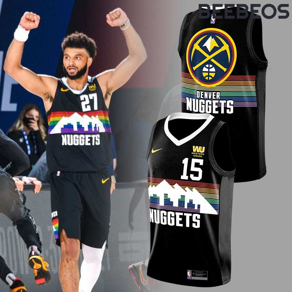 Denver Nuggets Rainbow Moutain Basketball Jersey