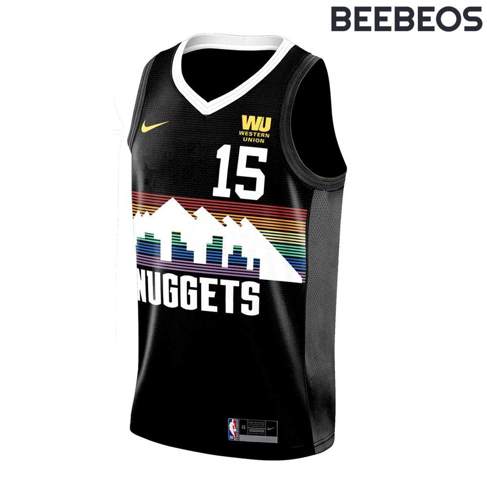 Denver Nuggets Rainbow Moutain Basketball Jersey