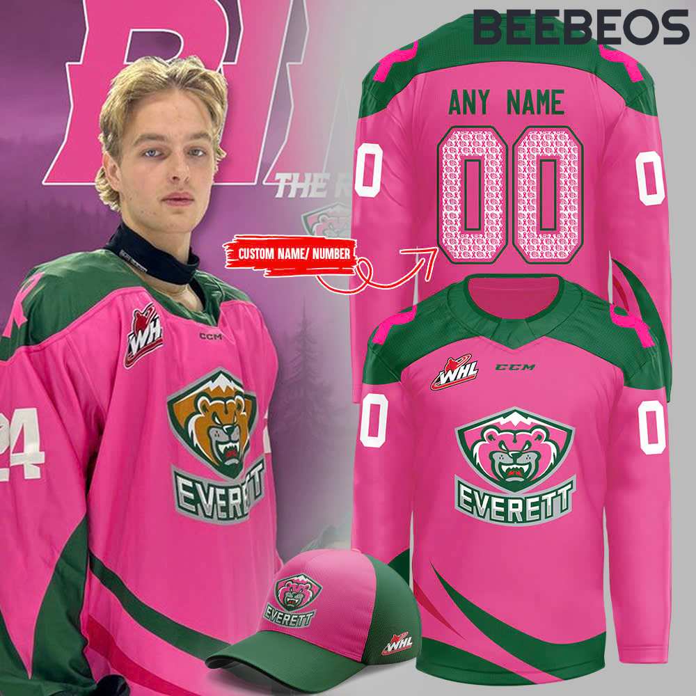 Everett Silvertips x Pink in the Rink Night 2024 Hockey Jersey