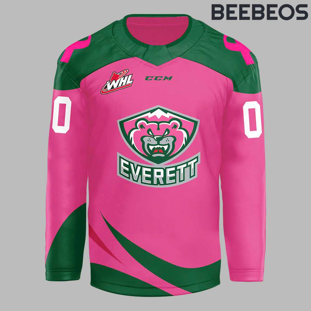 Everett Silvertips x Pink in the Rink Night 2024 Hockey Jersey