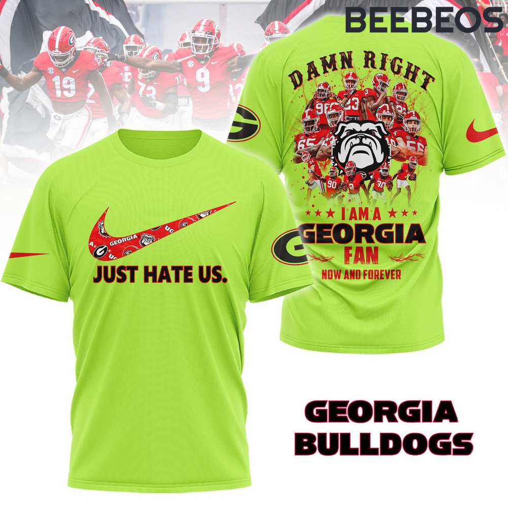 Georgia Bulldogs NCAA Just Hate Us T-Shirt