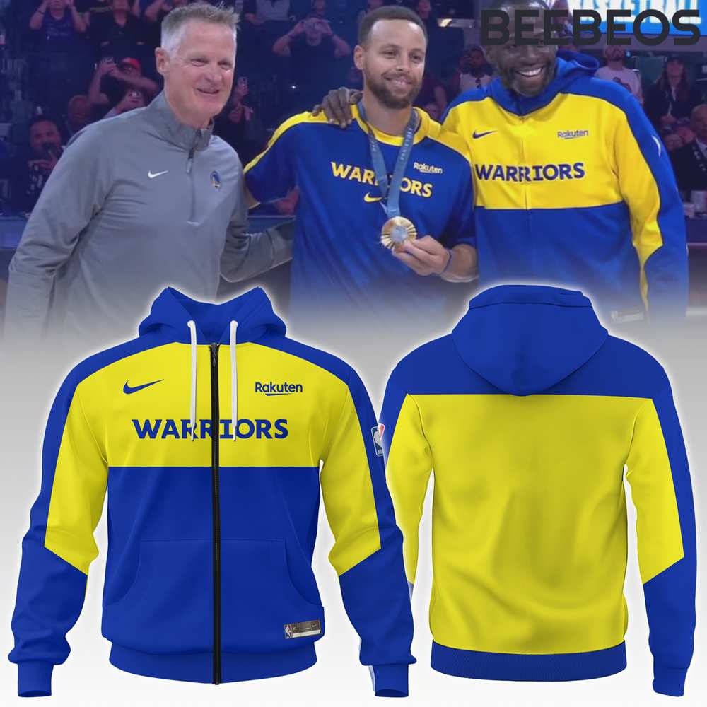 Golden State Warriors Team Warm Up Zip Hoodie