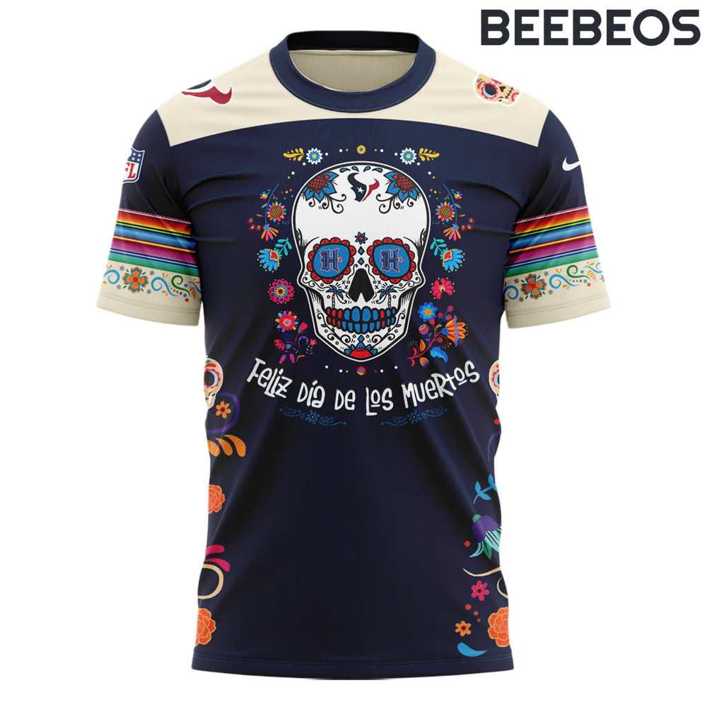 Houston Texans Dia De Los Muertos T-Shirt