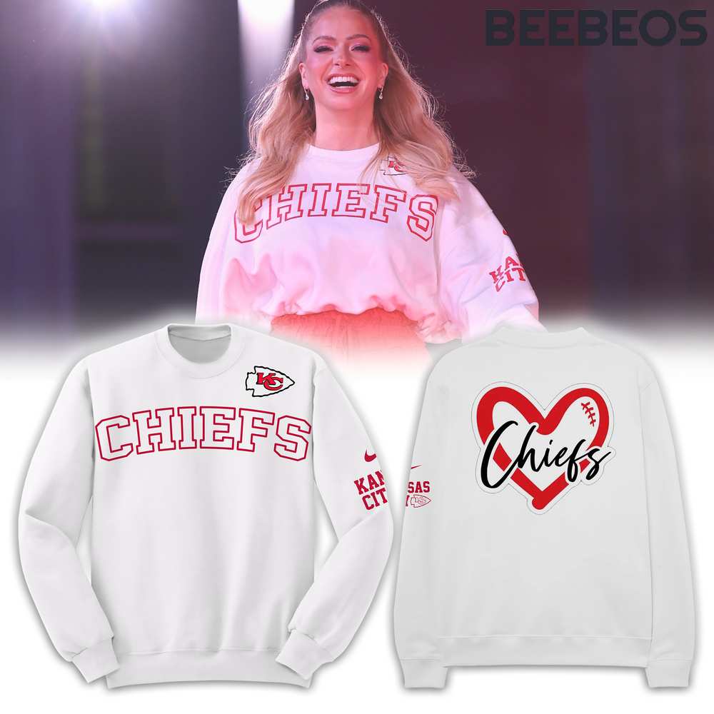 Kansas City Chiefs White Sweatshirt