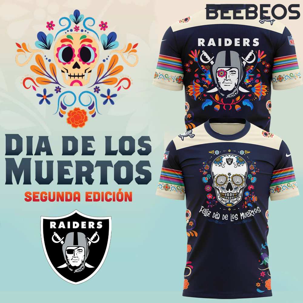 Las Vegas Raiders 2024 NFL Dia De Los Muertos Tee