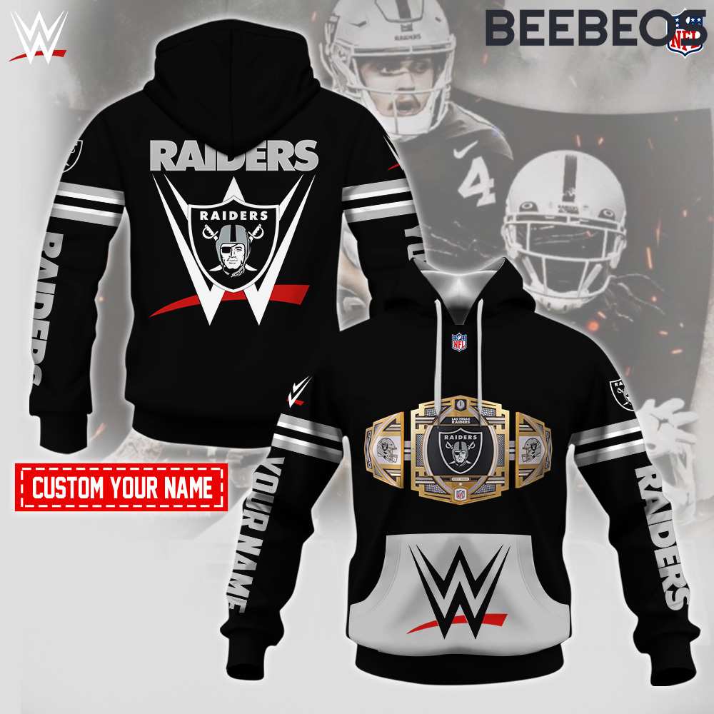 Las Vegas Raiders x WWE Personalized Hoodie