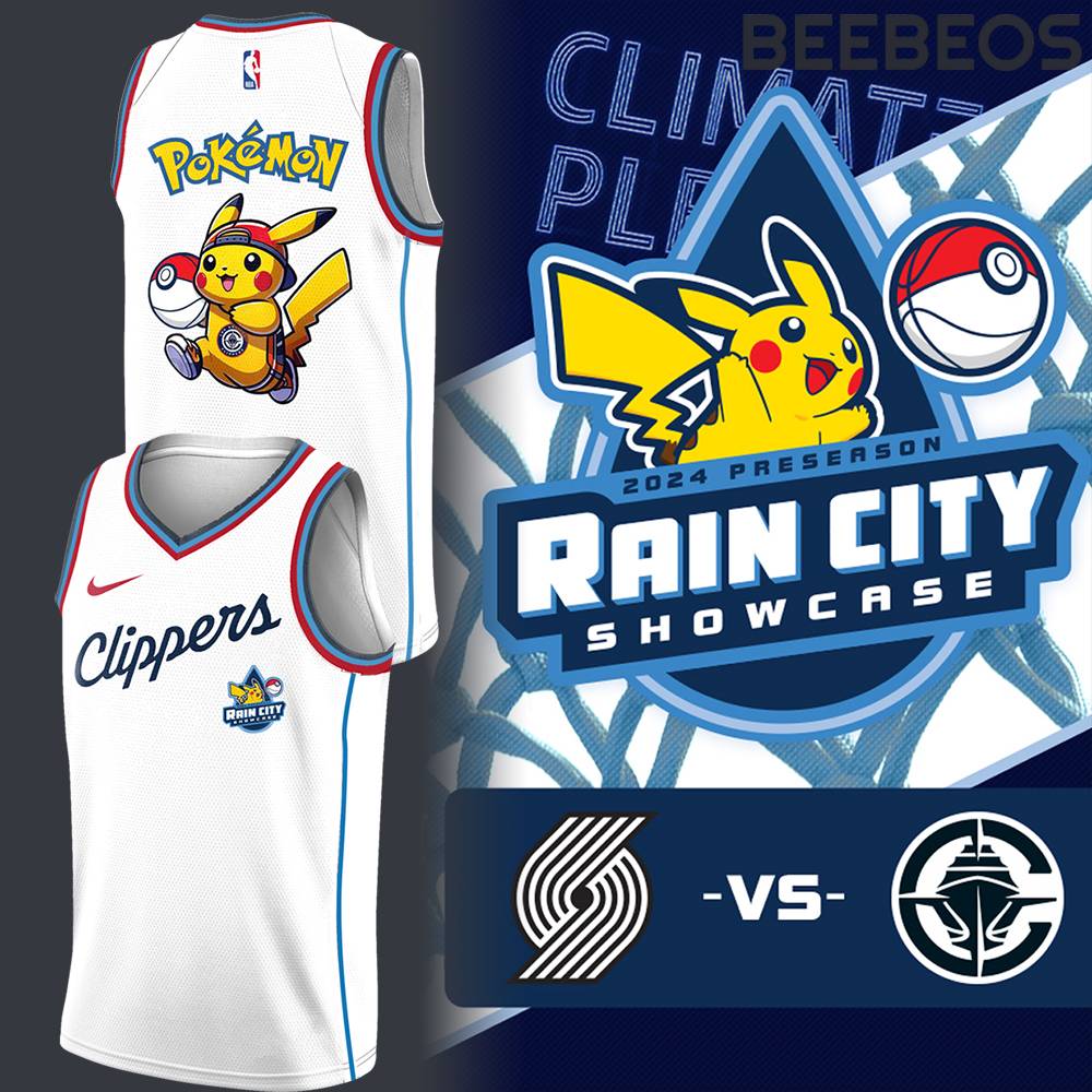 Los Angeles Clippers x Pokemon Rain City Showcase Basketball Jersey