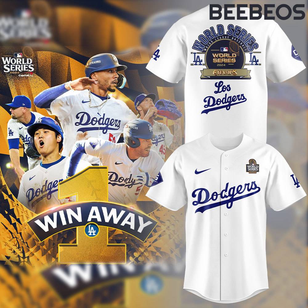 Los Angeles Dodgers 2024 World Series Champions Limited Edition White Jersey